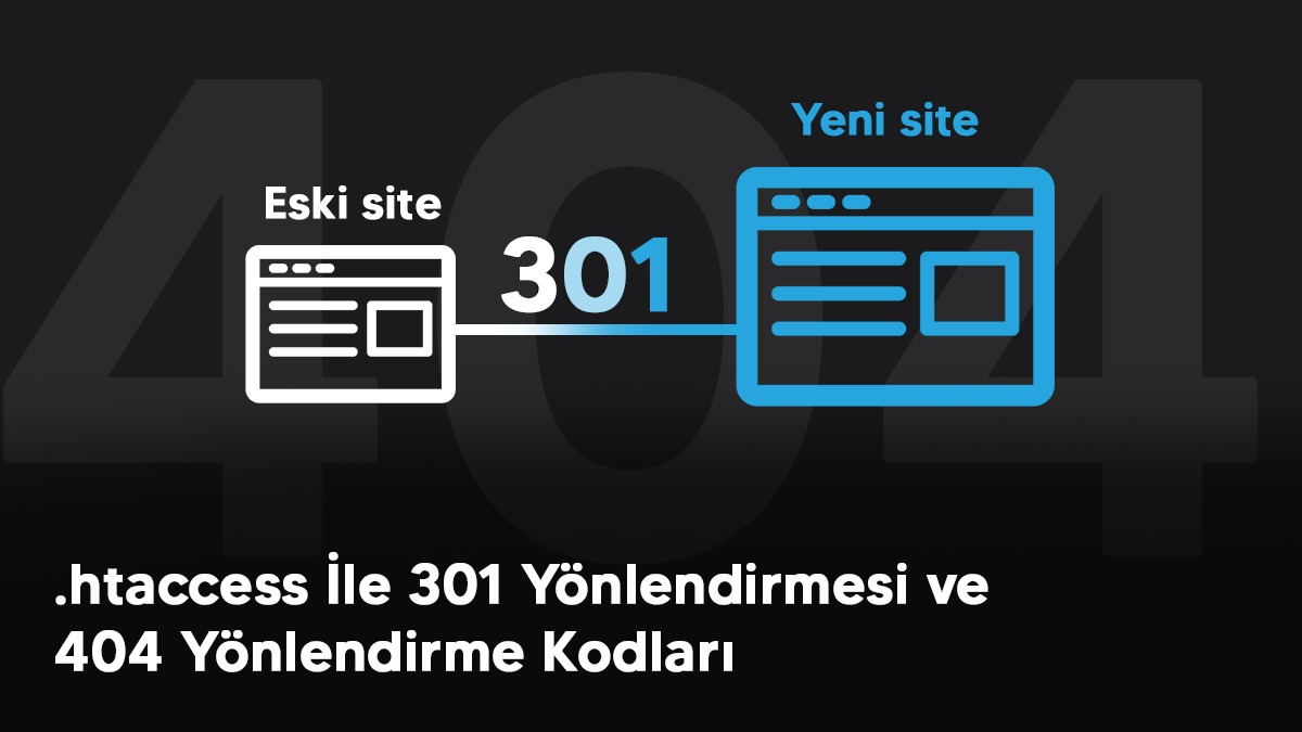 .htaccess ile 301 Yönlendirme Kodları